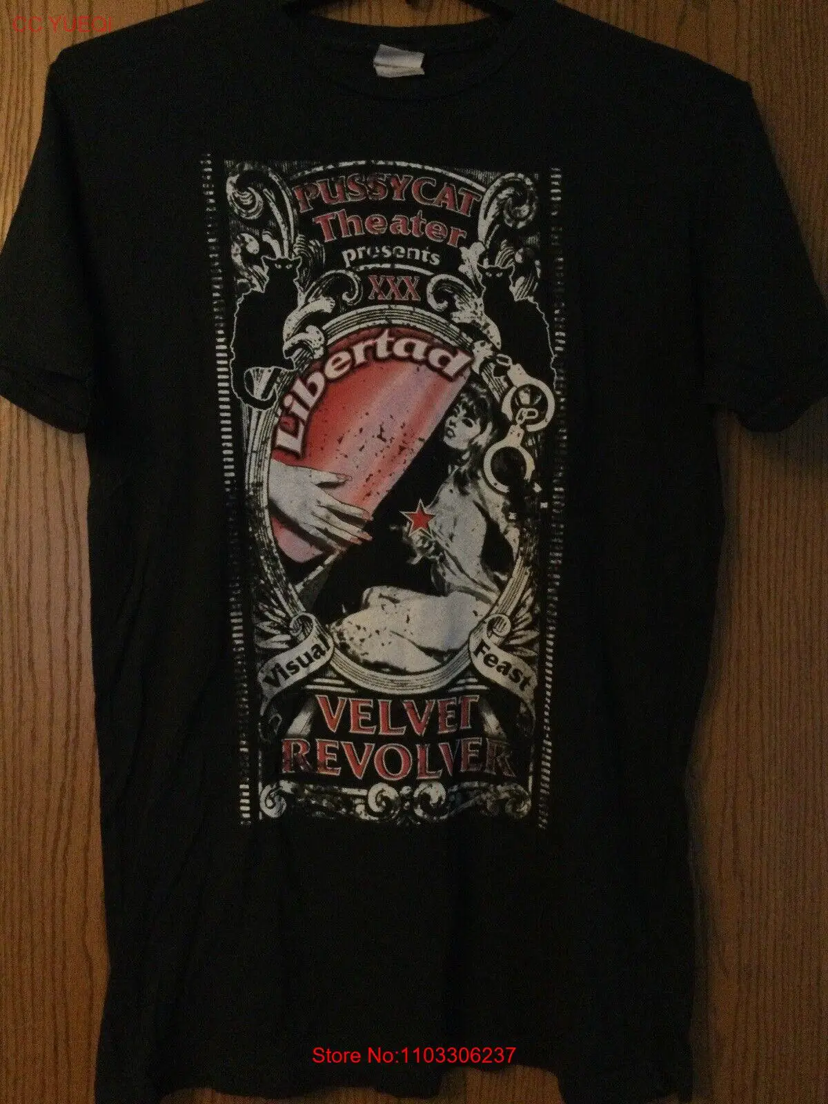 Бархатный револьвер кинотеатр Pussycat подарки черная рубашка M Bay Island
