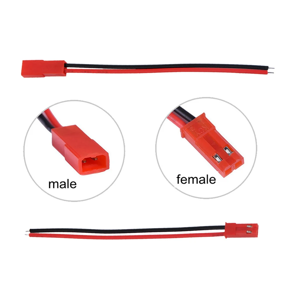 

20 pcs/10 pairs JST pigtail conector hembra macho RC Lipo battery enchufe del cable 10 cm 22AWG suave silicona alambre