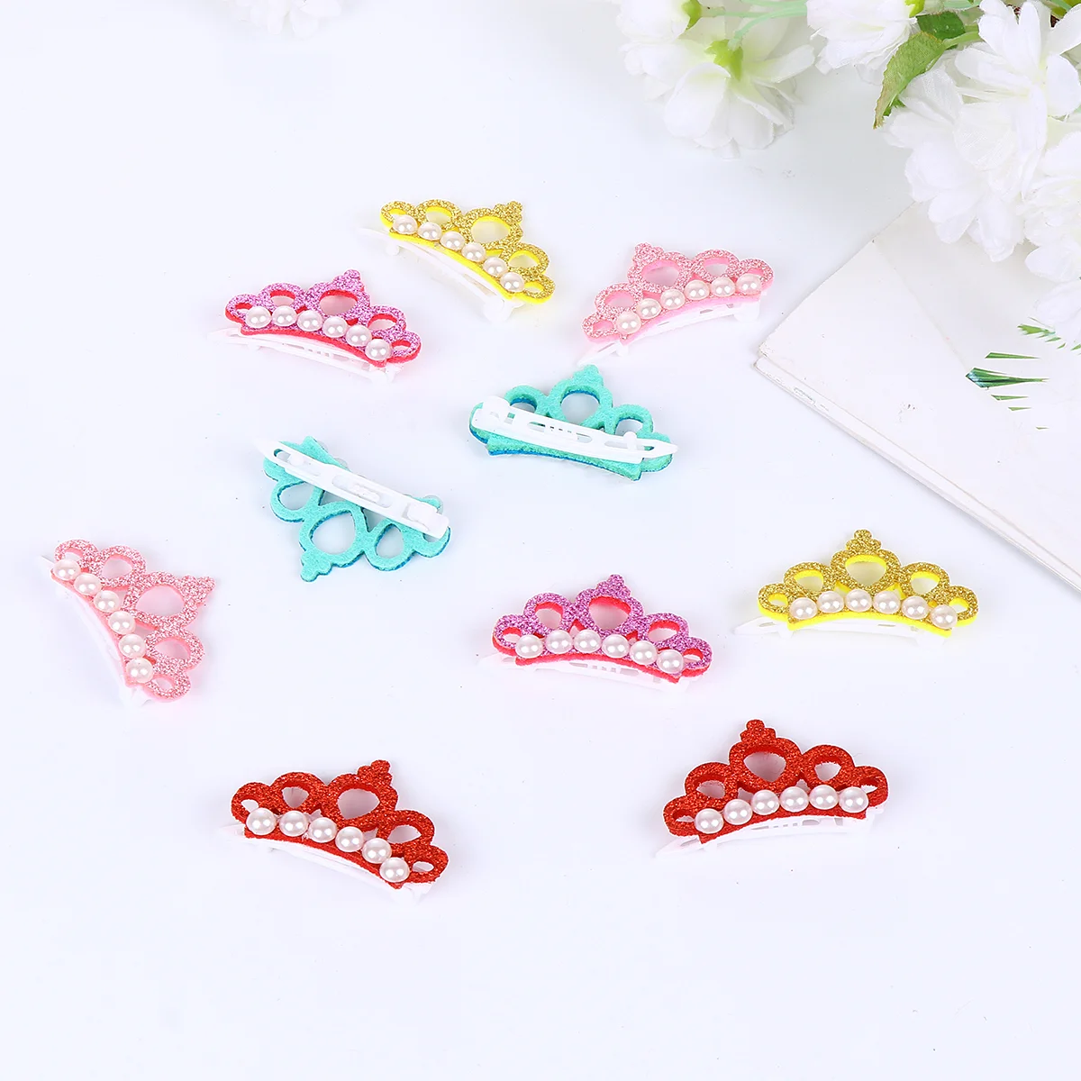 

Hair Dog Clips Clip Pet Headdress Pin Headwear Dogs Barrette Tiara Barettes Accessories Pearl Baby Cat Kitten Puppy Miniature