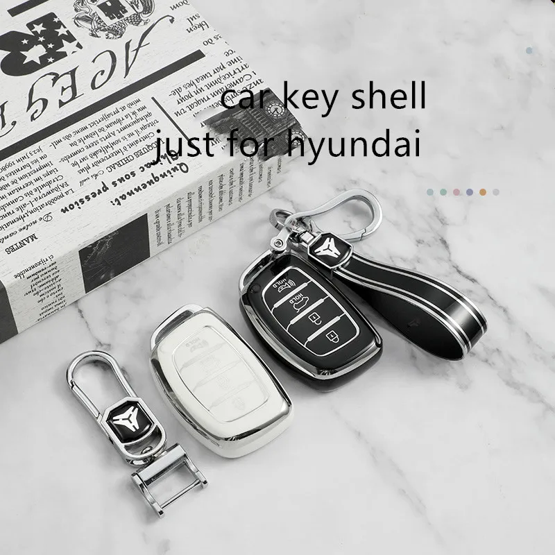 

Flip Folding Key 4 Button Tpu Car Key Case Cover for Hyundai Sonata 2015 Key Shell Fob Car Accessories