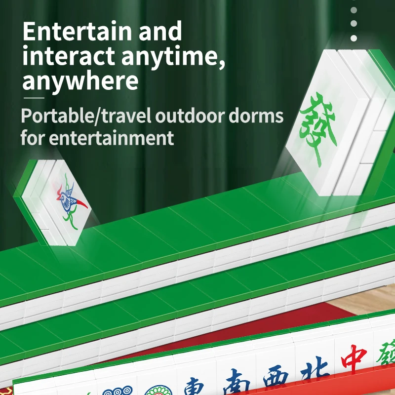 Конструктор SEMBO классическая модель Маджонга конструктор для традиционных