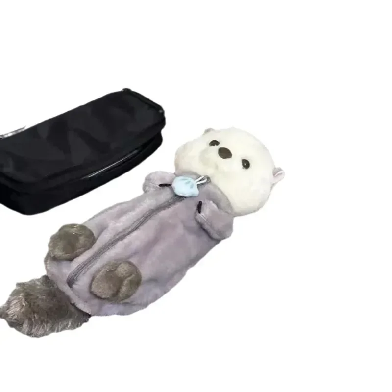 Милый плюшевый пенал с животными мультяшная мягкая байковая кукла сумка для