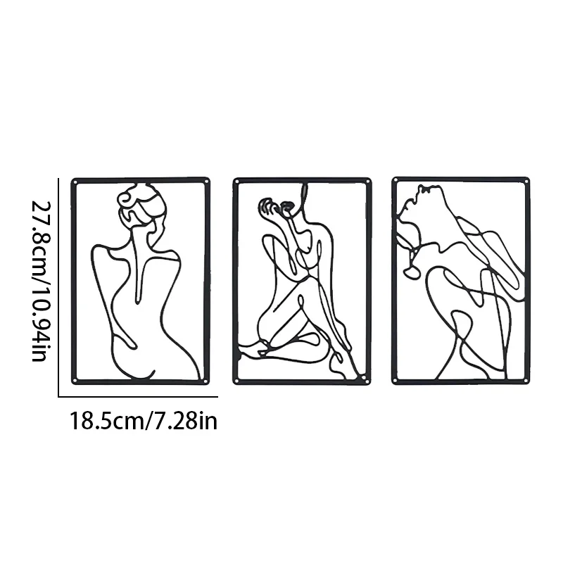 3 шт. декоративные линии для ванной комнаты