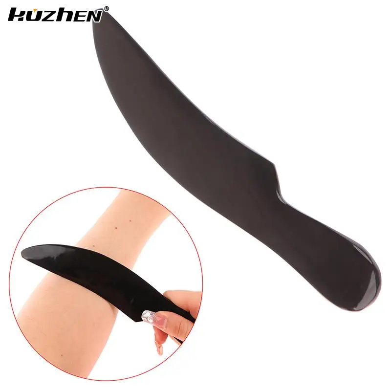 

1PC Guasha Tools Acupuncture Massager Natural Ox Horns Scraping Massage Plate Board Back Face Body Slimming Beauty Massage