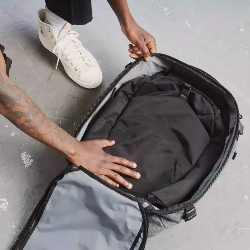 Фото Рюкзак Go Pack 2 из баллистического нейлона, 20 л, легкий, модный, унисекс, для ежедневных поездок, большой вместимости, складной, компактный, прочный дизайн №2