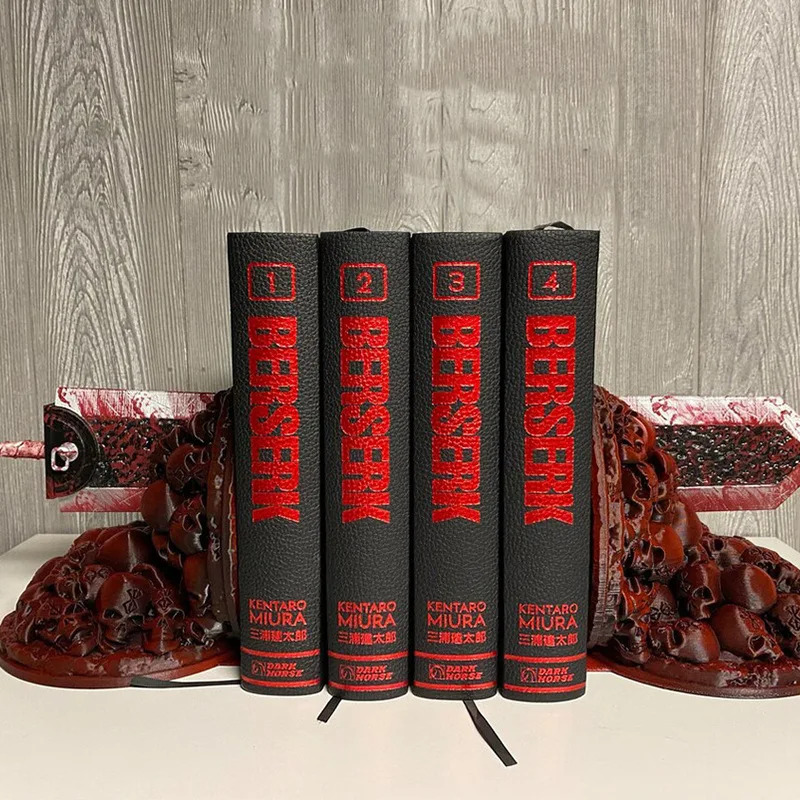 

Berserk Bookends Dragonslayer Statue Skull Crafts Ornament Desktop Bookshelf Decor Books Holder Halloween Decor Home Decoration