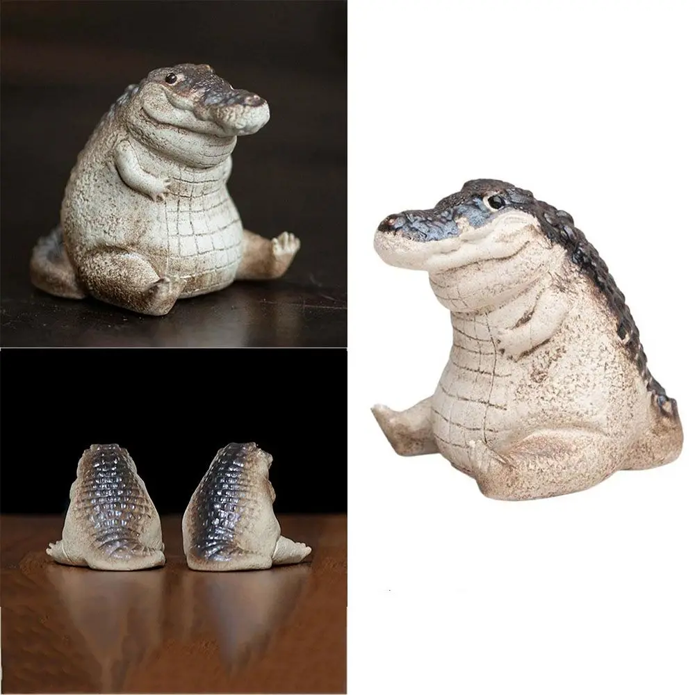 

Практичный маленький чай для домашних животных очаровательный Чай домашних животных тонкая работа крокодил маленький чай домашних животных декоративный