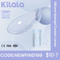 kilala silicone hydrogel contact lenses 30pcs1day daily lens with diopters lenses 56 water content oxygen permeability 86dkt