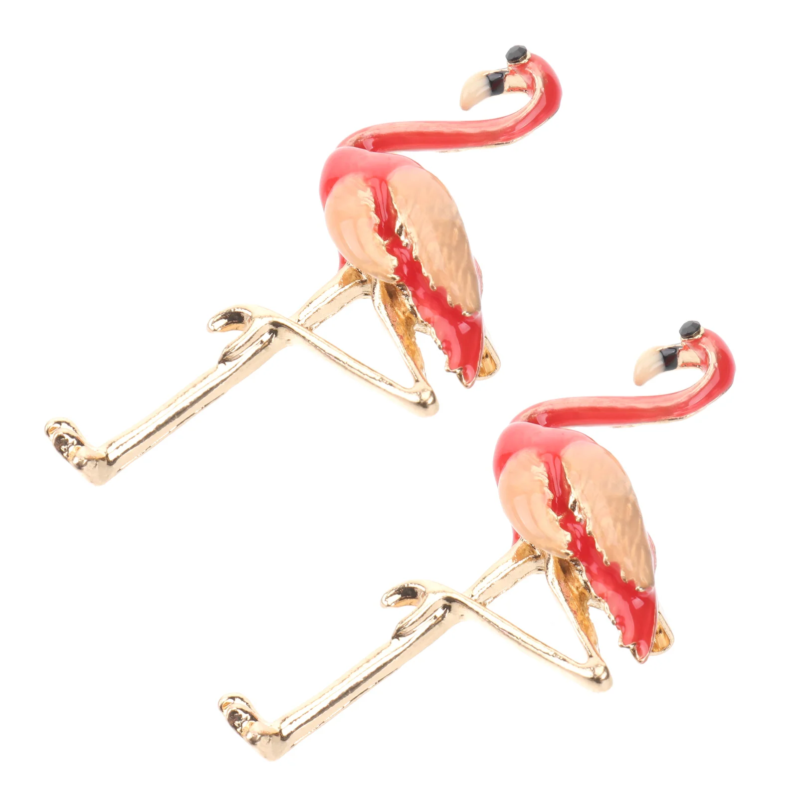 

2 Pcs Clothes Brooch Pin Womens Gift Party Hawaiian Gifts Flamingo Dress Breastpin