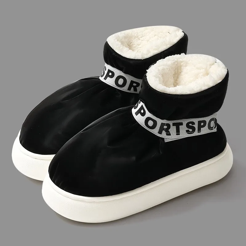 Зимние женские зимние ботинки на пуху водонепроницаемые теплые ботильоны с