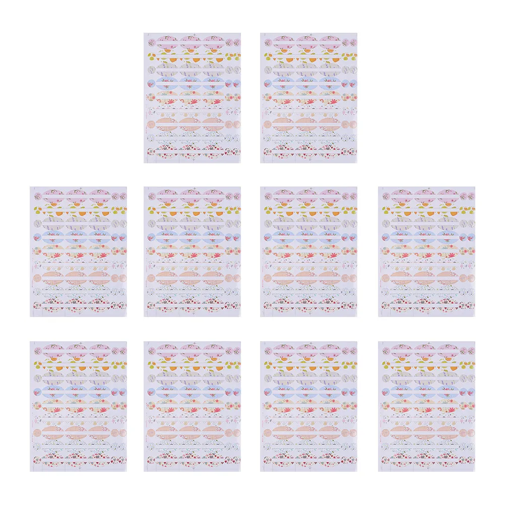 Фото 10 шт. этикеток для флаконов с эфирными маслами, самоклеящиеся, из водостойкого материала, для письма чернильной ручкой, легко снимаемые, экономят время, гладкие №4