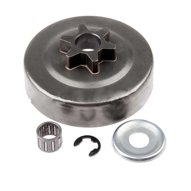 

3/8 6T Clutch Drum Sprocket Washer E-Clip Kit For STIHL Chainsaw 017 018 021 023 025 MS170 MS180 MS210 MS230 MS250 1123 640 2003