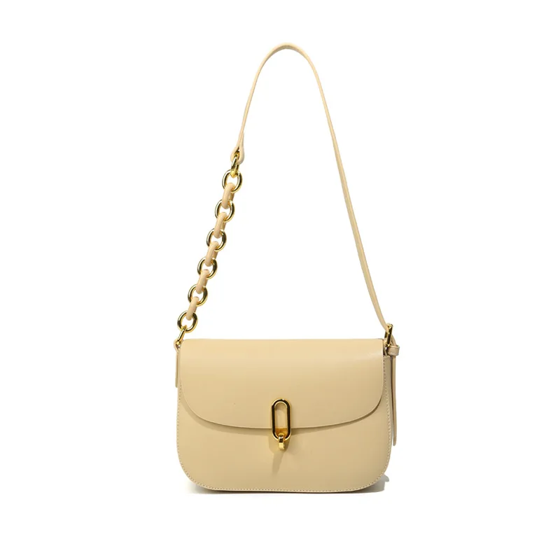 

Luxury fashion chain women's bag handbag leather ladies shoulder bag simple and elegant hand-held messenger bag large capacity