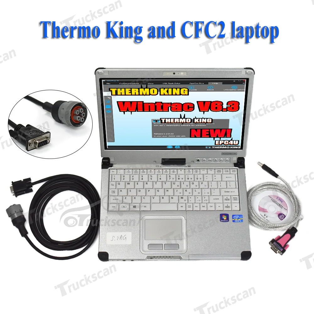 Диагностический сканер для вилочного погрузчика, диагностический инструмент Wintrac Thermo-King Diag Thermo King, диагностический инструмент и ноутбук CFC2