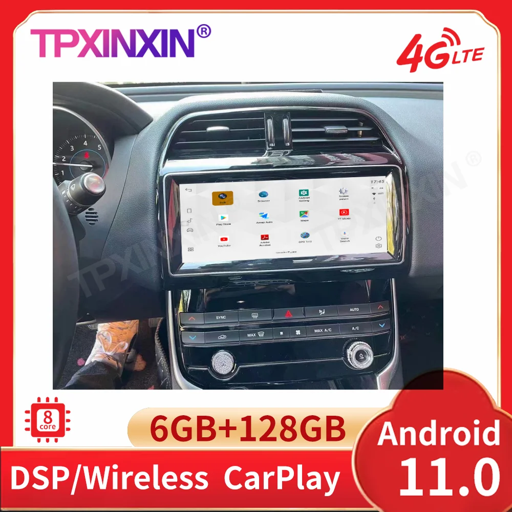 

8 Core Android 6+128G Car Radio For Jaguar XE XEL XFL F-PACE 2016 2017 2018 GPS Navi DSP Stereo Auto Multimedia Player Head Unit