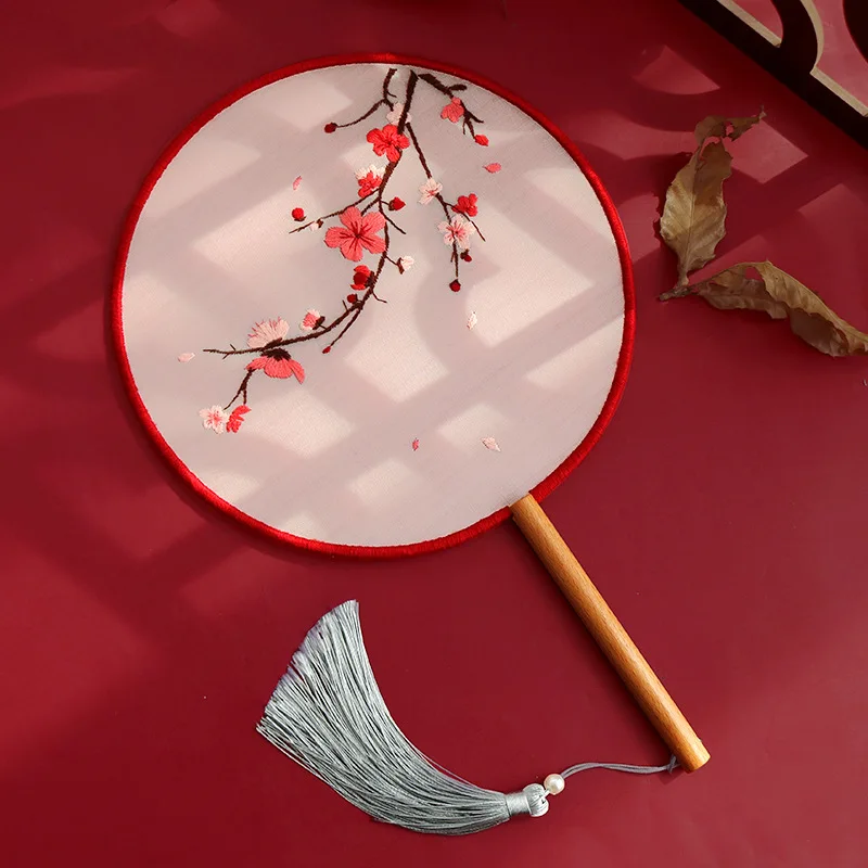 Набор для поделки ручная вышивка с круглым веером и двусторонней вышивкой в