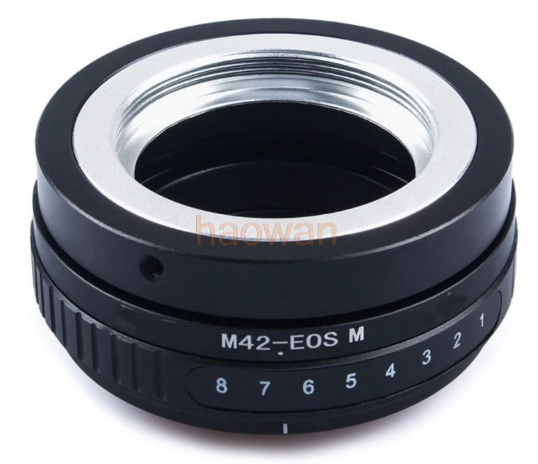 

m42-eosm tilt adapter ring for m42 42mm Mount lens to canon eosm EF-M eosm/m1/m2/m3/m5/m6/m10/m50/m100 mirrorless camera
