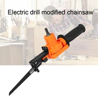 portable reciprocating saw adapter electric drill modified electric jigsaw power tool wood cutter machine attachment with blade