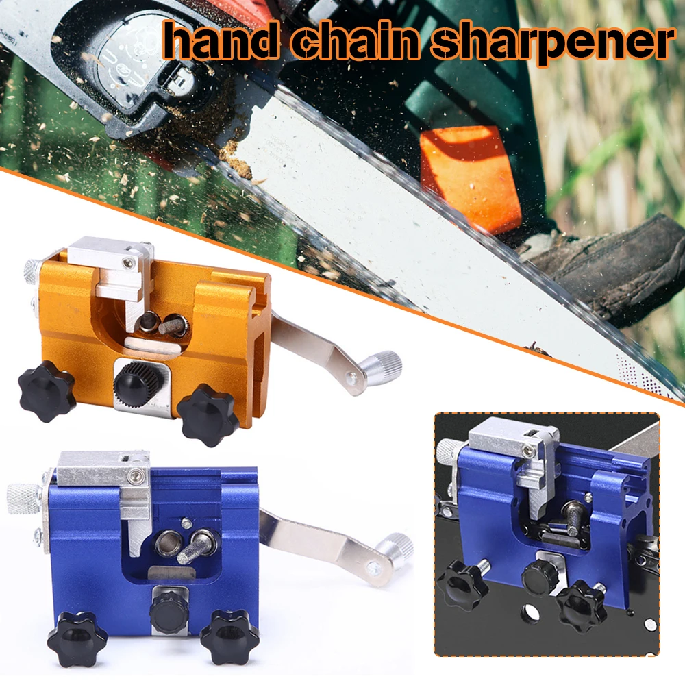

New Hot Chain Grinders Handheld Chainsaw Sharpening Tool Set for All Types Electric Saw Hand Cranks Portable Saw Chain Sharpener
