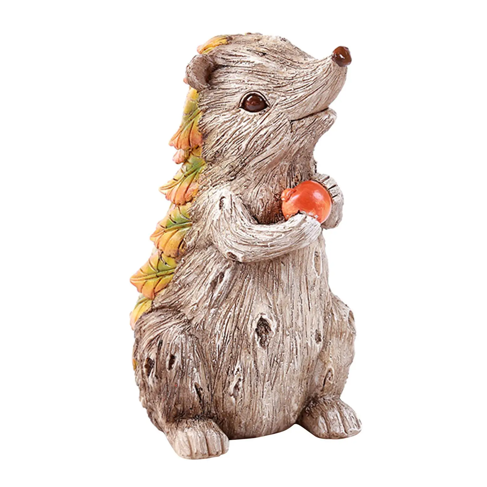 

Lovely Small Hedgehog Ornament Garden Figurine Photo Prop Statue Sculpture Landscape Art Crafts for Patio Gift Table Decor Pond