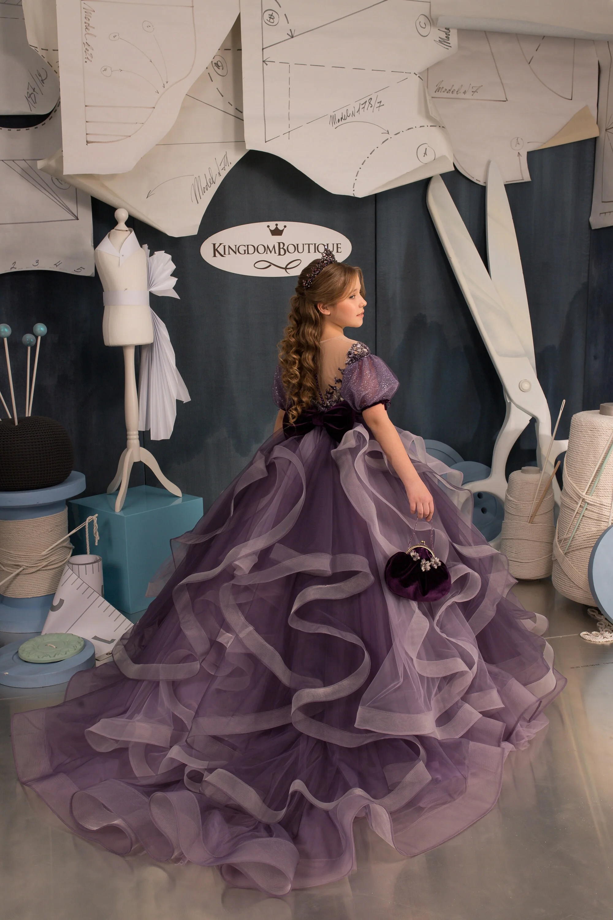 Платье с цветочным узором для девочек тюлевое кружевное платье аппликацией