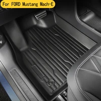 fully surrounded special foot pad for ford mustang mach e car waterproof non slip floor mat modified car accessories 3pcsset