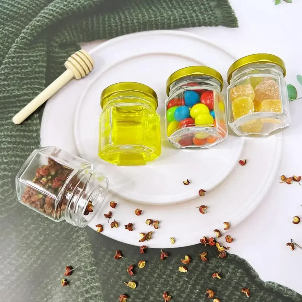 Мини-банки с медом 45 мл набор сувениров для вечеринки милые стеклянные подарки