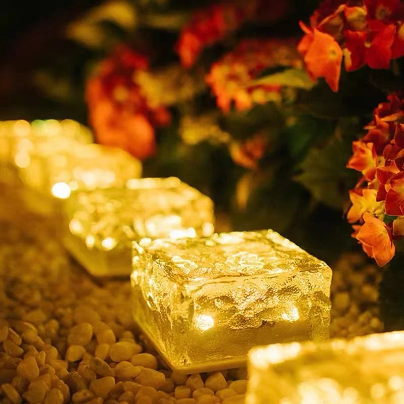 

Садовый ледяной кирпич, светодиодный ледяной куб, Крытый уличный лужайник, садовый шаг, ландшафтное украшение, атмосферсветильник.