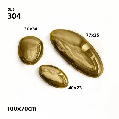 

Зеркало из булыжника из нержавеющей стали