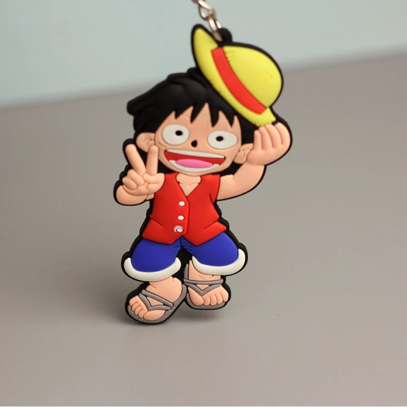 2021 Аниме ONE PIECE брелок игрушка лаффи двухсторонний акриловое кольцо для ключей