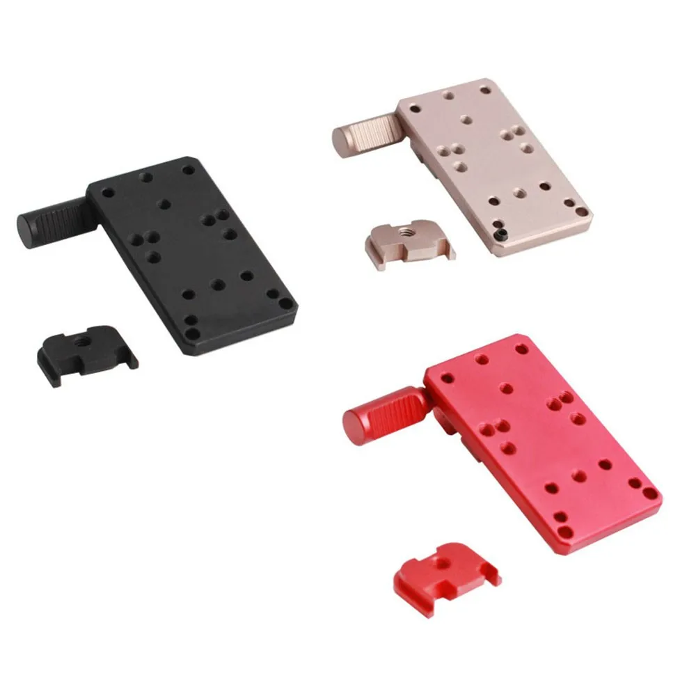 

Tactical Glock Universal Mount Base Red Dot Scope Adaptador Stainless Pistol Optical Sight Mounting Base Gun Accessories