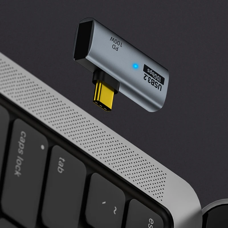 Адаптер USB Type-C 10 Гбит/с OTG 2 в 1 100 Вт