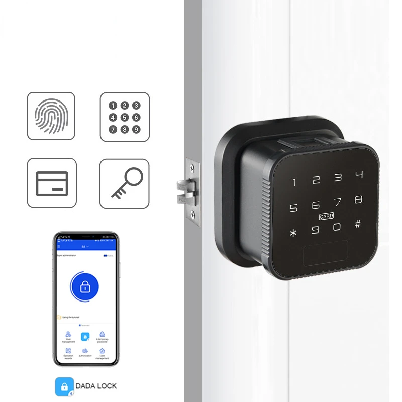 

Biometric Fingerprint Intelligent Lock Password IC Card APP Unlock Family Security Electronic Smart Door Locks Dry Battery