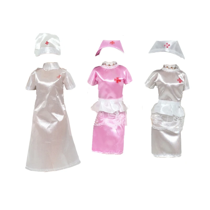 Новое поступление Одежда для куклы униформа врача медсестры 3 шт. в комплекте с