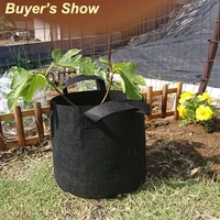 20225pcs 3457 gallon grow bags felt grow bag gardening fabric grow pot vegetable growing planter garden flower planting pots