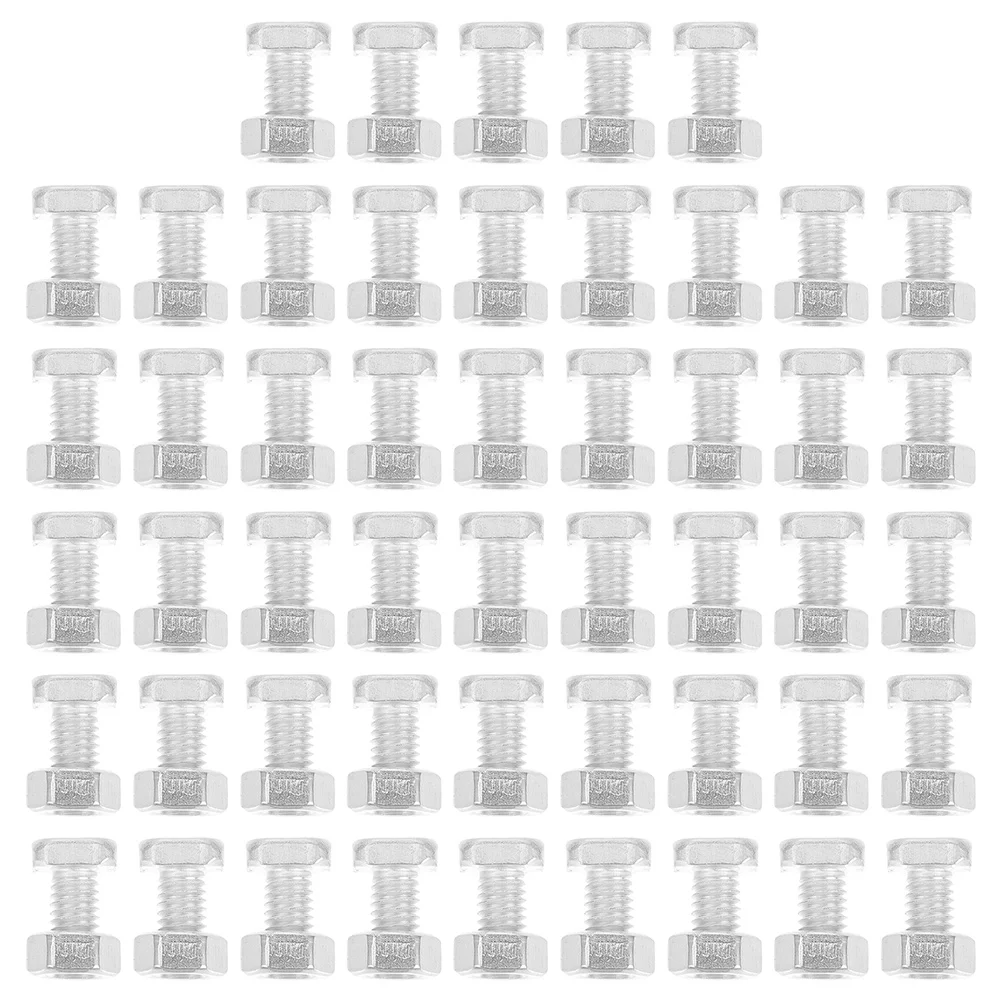 

100 Sets Glasshouse Nuts Bolts Square Head Bolts Hex Nuts Greenhouse Repair Kit