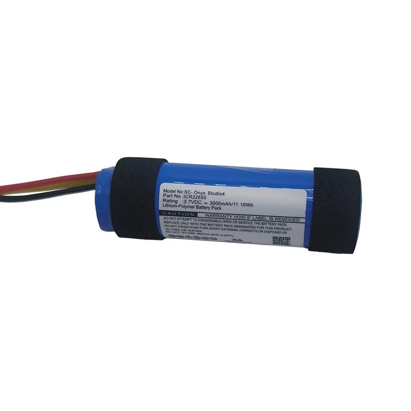 Фото Аккумулятор ICR22650 CP-HK10 3.7V 3.0Ah 11.1Wh, замена для Harman Kardon JBL Onyx Studio 4 Bluetooth Speaker, литий-полимерный аккумулятор №3