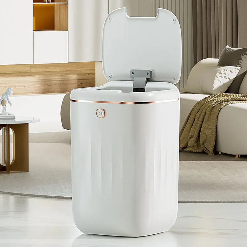 Automatic Trash Can for Bathroom Smart Trash Can Kitchen Wastebasket Bucket Garbage Recycle Bin Automatic Trash Can with Sensor