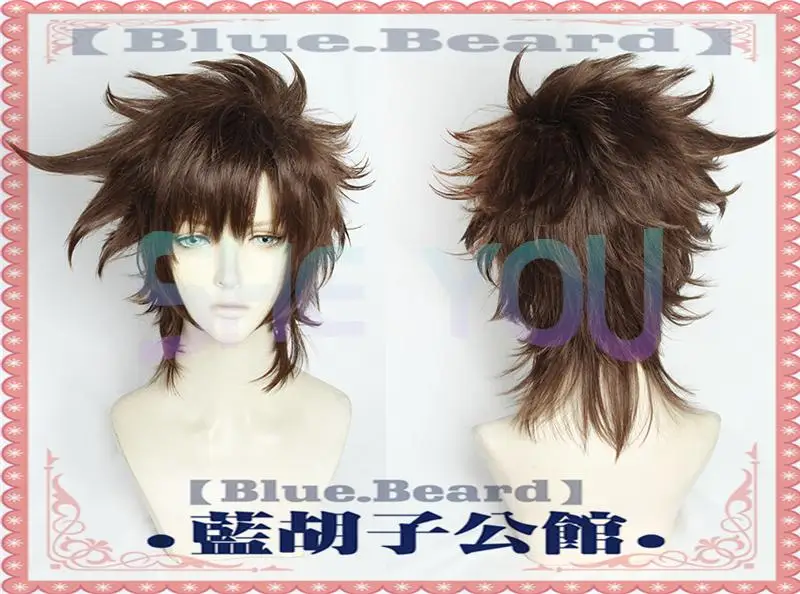 Приключения Джоджо Джозеф Joestar парики Косплэй костюм короткие коричневый парик