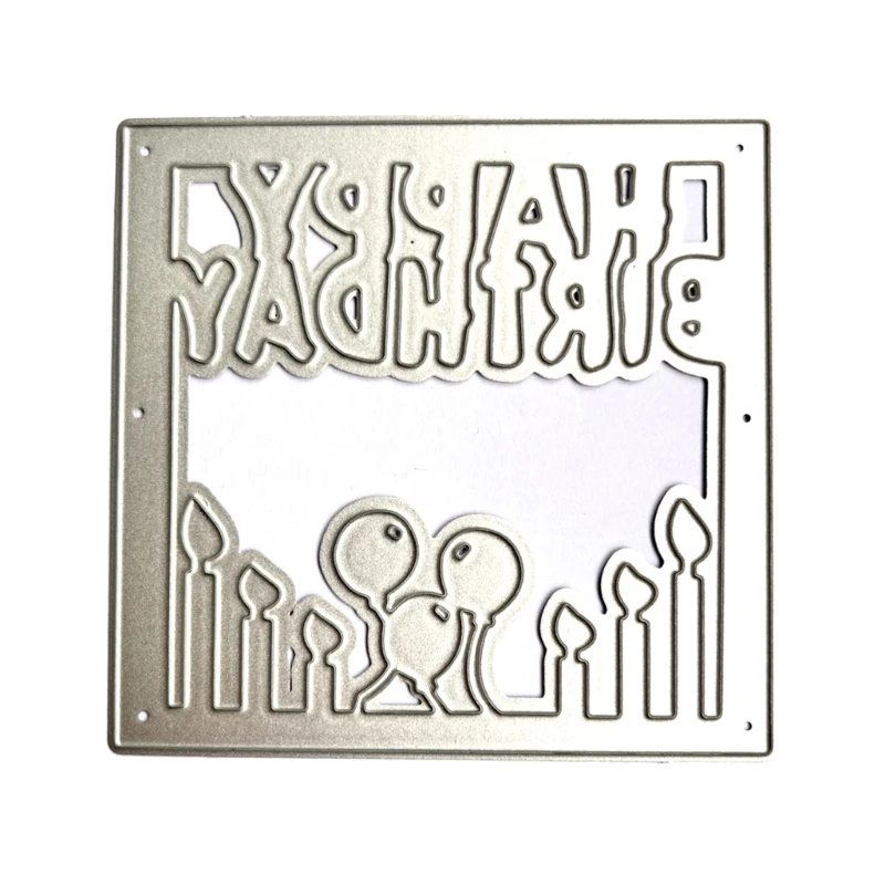 

Rectangle Birthday Ballon Cutting Dies Embossing Stencils Template for DIY Art Dropship