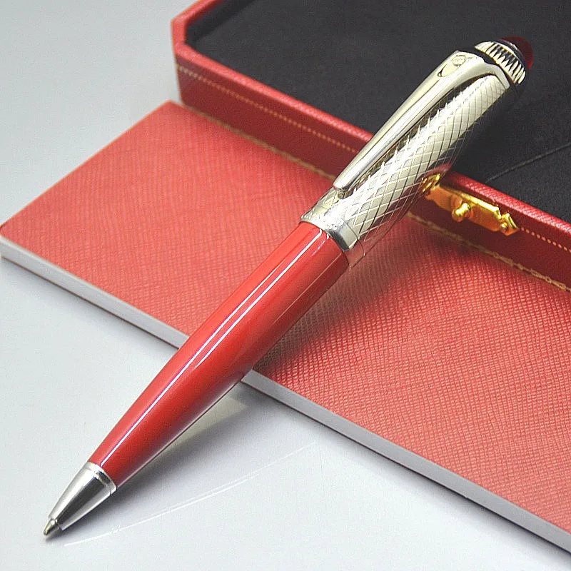 

Ct R Series Ballpoint Pen With Luxury Gem Silver Golden Trim High-quality Writing Gift Stationery Office Supplies