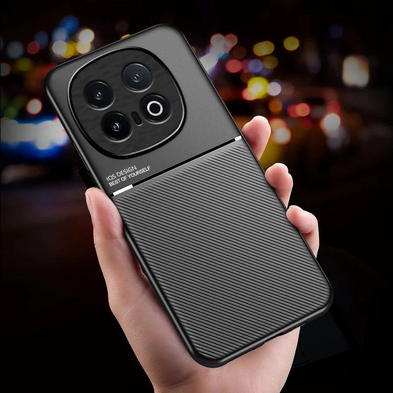 Чехол для телефона Vioo Iqoo 13 Ультратонкий кожаный чехол с магнитной текстурой 12/Iqoo