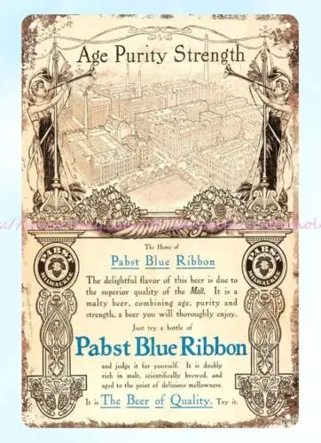 1906 газетный пивоваренный персонал на 20-ю годовщину с синей лентой