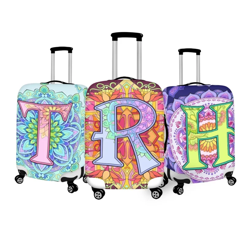

Twoheartsgirl Cartoon Letter Pattern Luggage Cover Removeale Fits 18''-32'' Inch Case Travel Suitcase Protective Covers Zipper