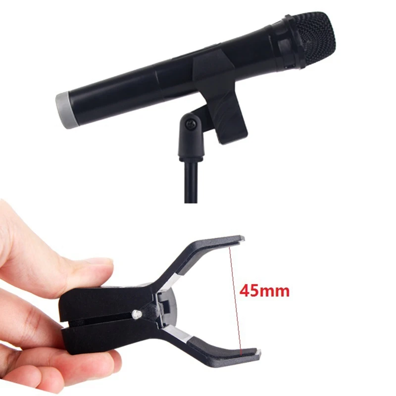 

M2EC Universal Microphone Holders Break Resistant Mic Clip Microphone Holder for Wired / Wireless Microphone Accessories