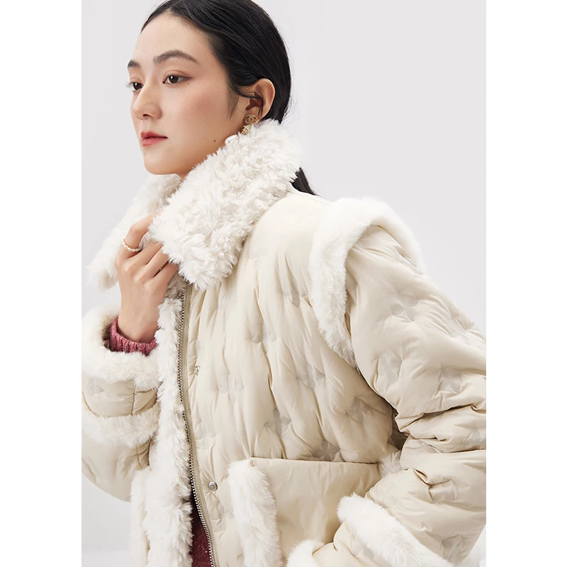 High Quality Thin Casacos De Inverno Feminino 2022 Abrigo Mujer 90% White Duck Down High Street  Winter Coats Women Wide-waisted