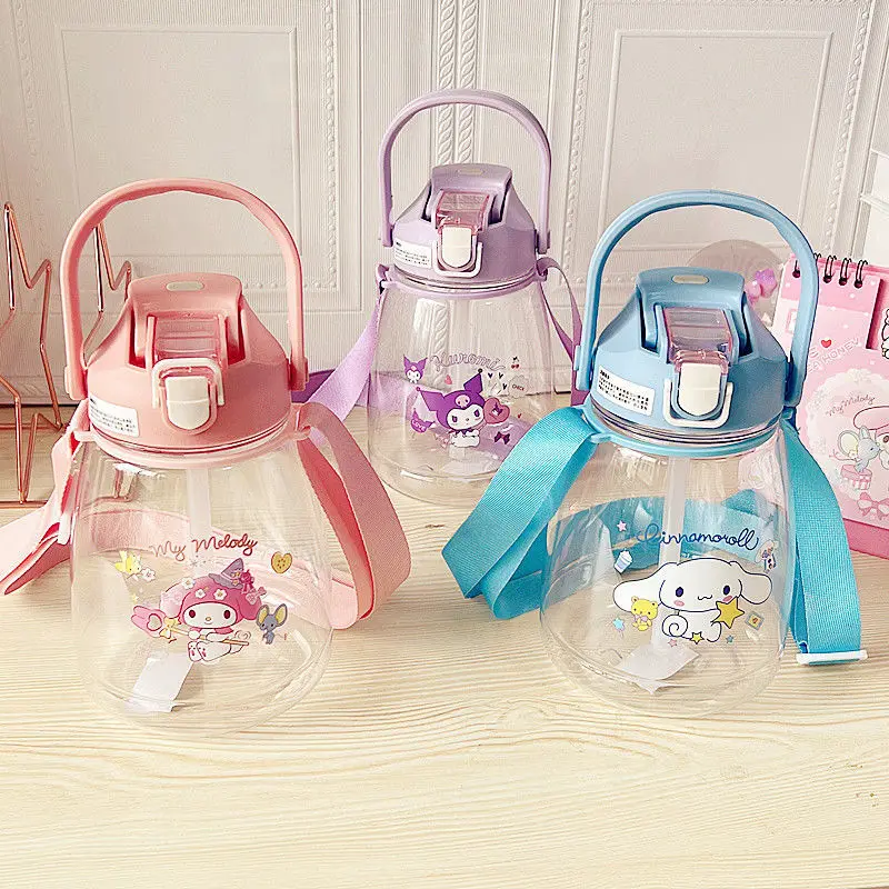 

Sanrios аниме Kawaii Cinnamoroll My Melody Kuromi большая емкость чашка для воды мультяшный чайник креативная портативная чашка для питья