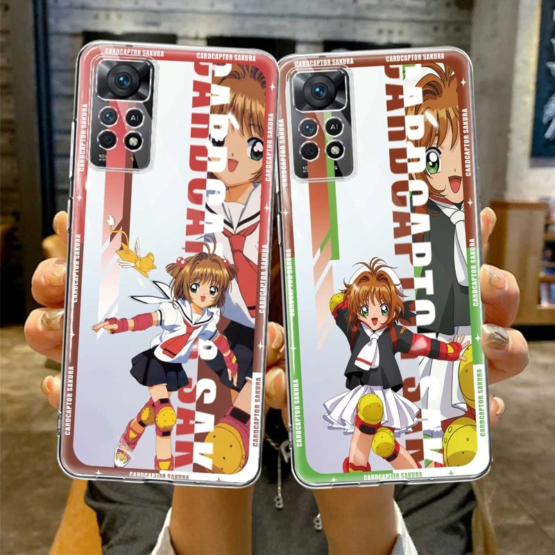 

Silicone Coque Case For Xiaomi Redmi Note 9S 7 8 9 10 11 12 4G 5G Pro 11T NOTE11 10S 10Pro 8T Cardcaptor Sakura CCS Anime