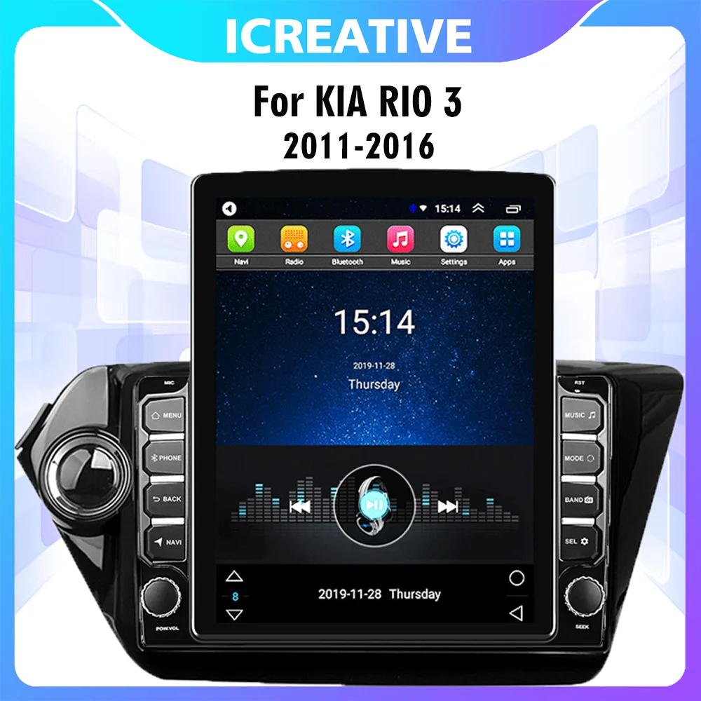 Автомагнитола 2 Din 4G Carplay Android для KIA RIO 3 2011-2016 9 7 дюймов автомобильный