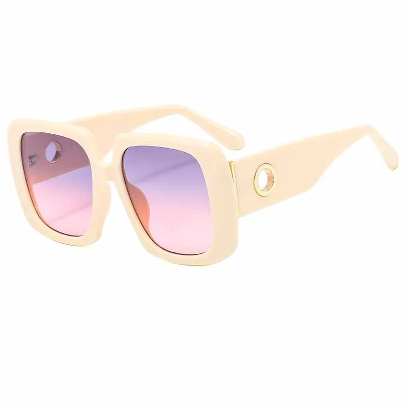 

Солнцезащитные очки зеркальные для мужчин и женщин, пляжные большие квадратные солнечные аксессуары в винтажном стиле, розовые, лето